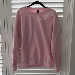 Pure Barre Location Light Pink Crewneck